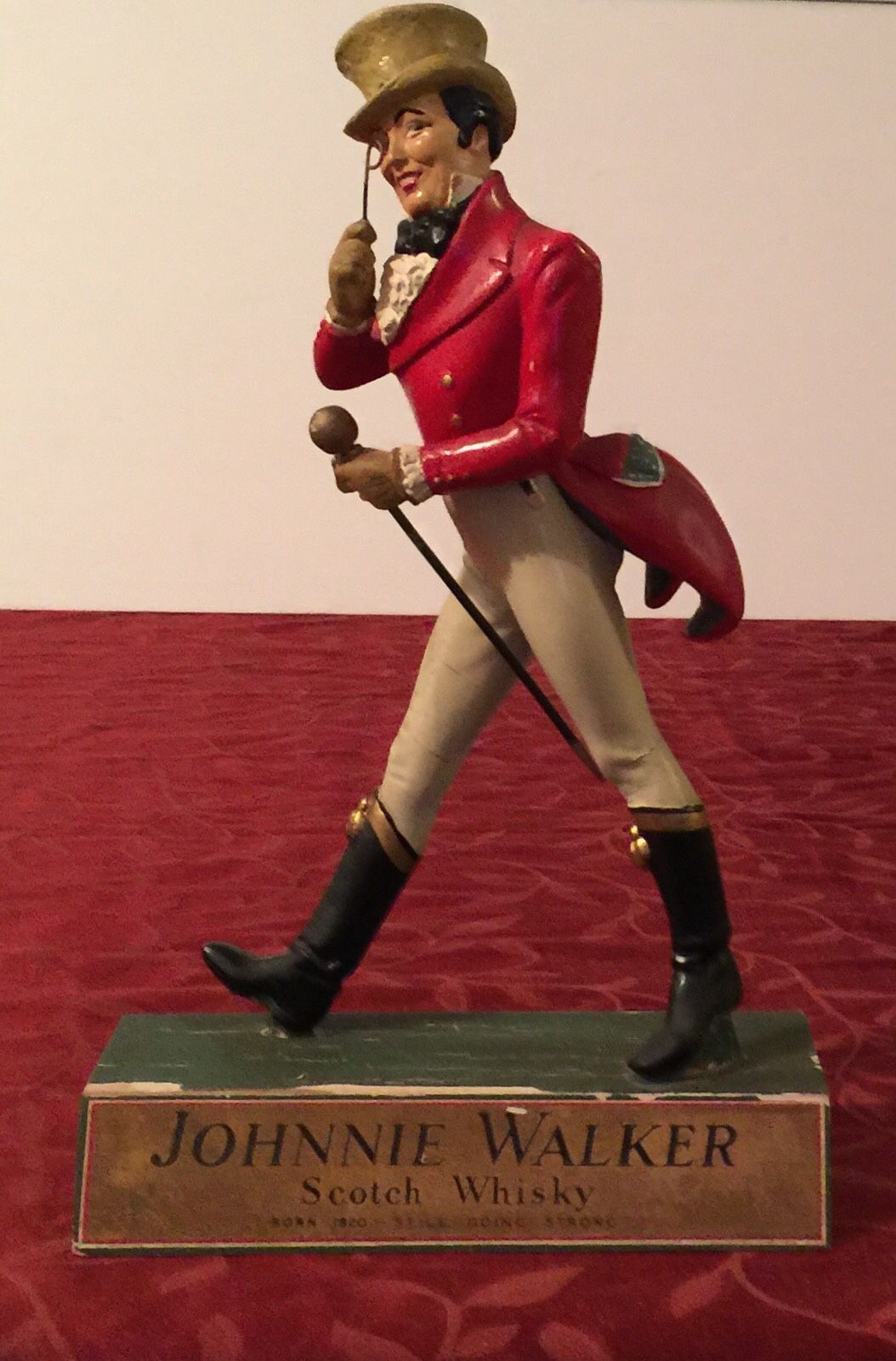 Johnnie Walker Scotch Whisky Antique Vintage Collectible Figurine Display
