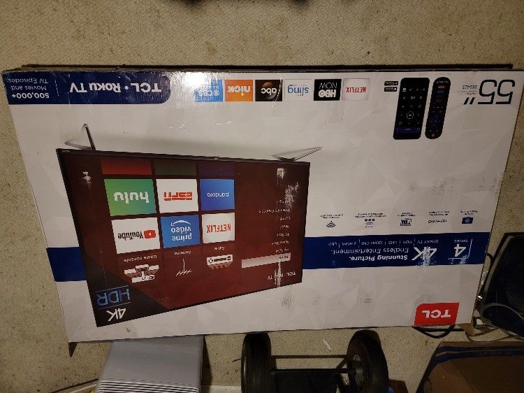 Roku 55 Inch TV With Wall Mount
