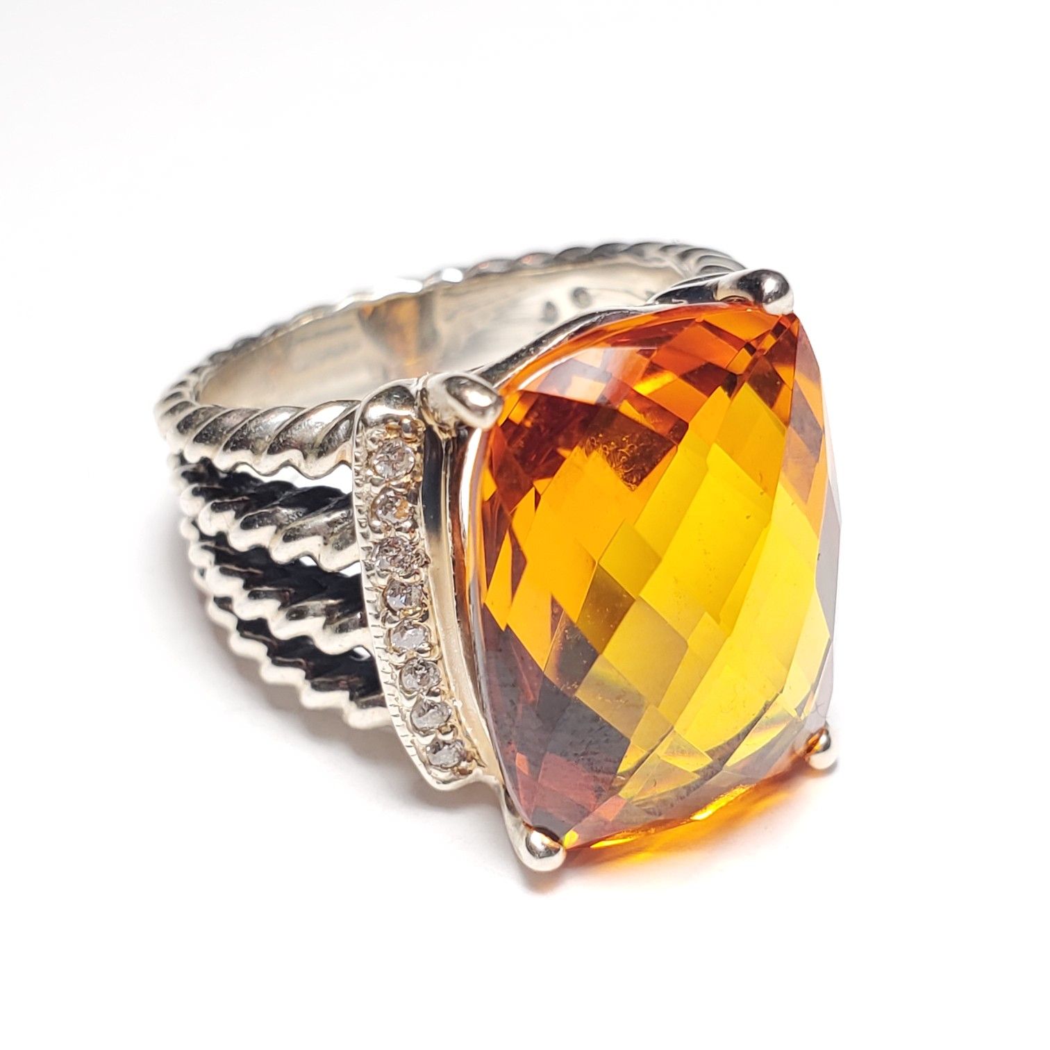 David Yurman Citrine Wheaton Ring