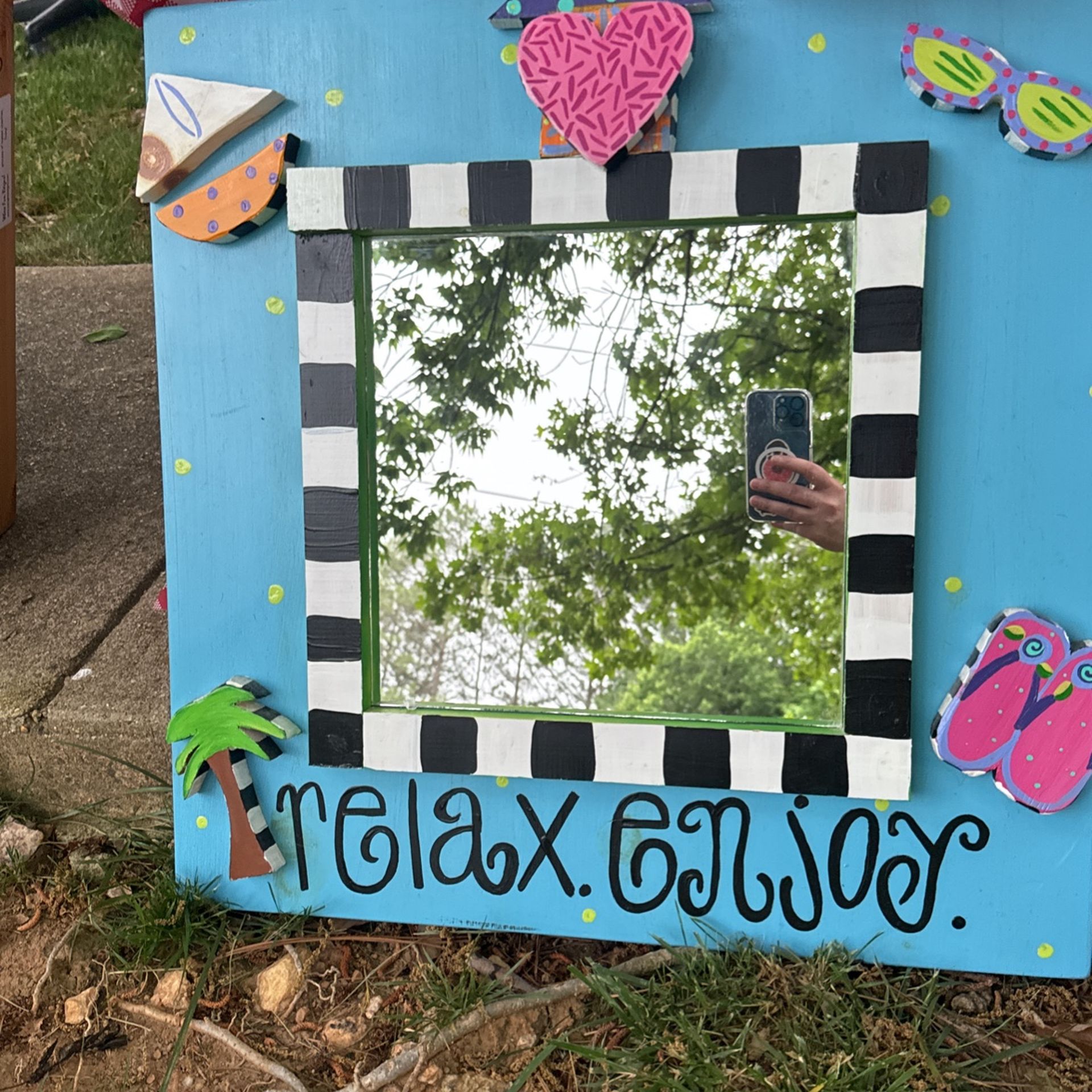 Tiara Girl Mirror & Welcome Sign