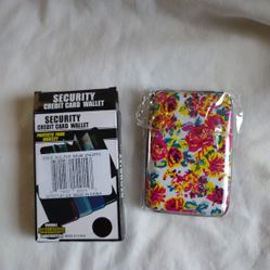 Floral Security Credit Card Wallet 