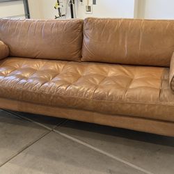 Poly & Bark Napa 88.5” Leather Couch