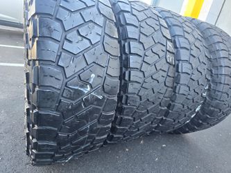 4 used tiresLt37x12.50r20  Toyo RT trail Open Country, DOT 2022,LR (E) $350.00 all 4
