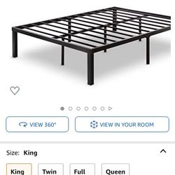 (King Size) Zinus Luis Quick Lock Bed Frame