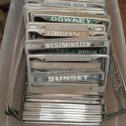 Vintage License Plate Frames Chevrolet Ford Dodge Plymouth Pontiac Buick Oldsmobile Classic Car Parts 