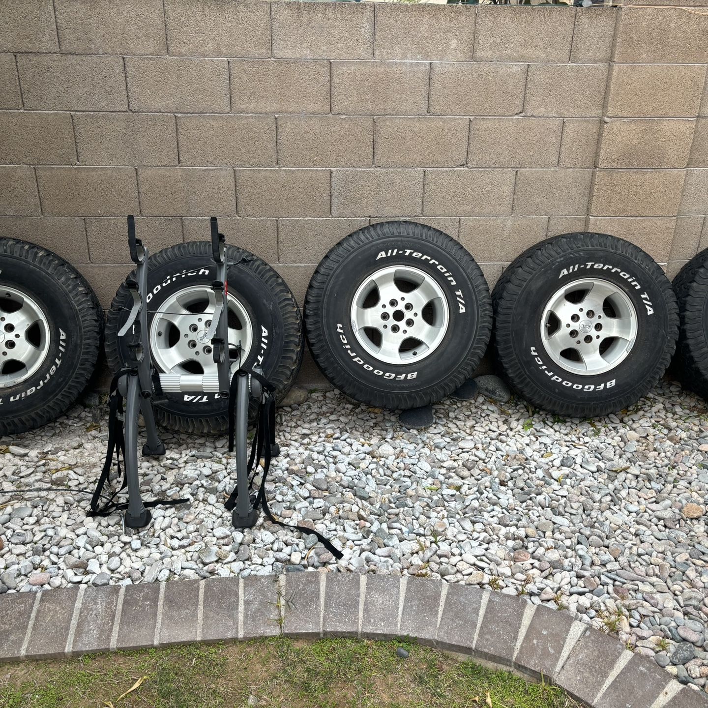 Jeep Tires And Free Saris Rack 
