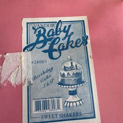 Vandor Baby Cakes Cake Salt & Pepper Shakers