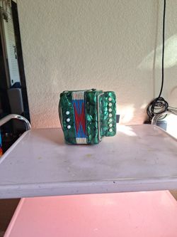 Accordion. OR Squeeze box.