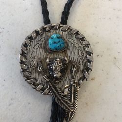 Turquoise Bo Lo Tie 