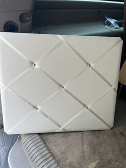 Cream Fabric French Memo Board