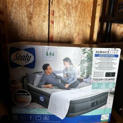New Sealy Queen Airbed With Headboard 