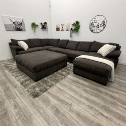 Gray Sectional Couch - Free Delivery 