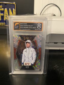 Nate Diaz 2022 Panini Select Premier Level Disco