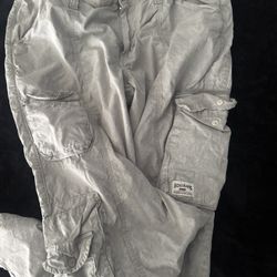 Urban Outfitters Utility Cargo Pants Grey Xl