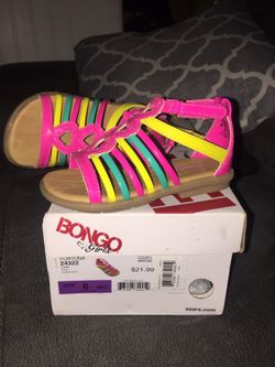 Girl Sandals- size 6- new w/box