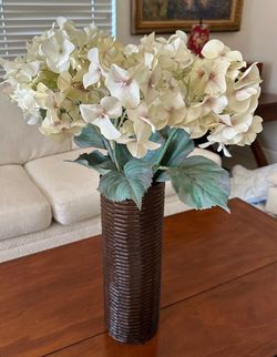 Vase 15” X 5.5” Made In Thailand - Flowers Not Included