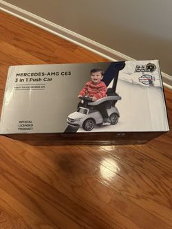Mercedes, 3 in 1 Push Car for Kids