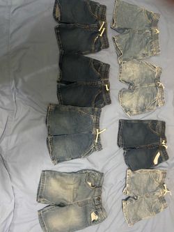 8 gently used boys size 5 shorts