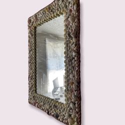 Antique Seashell Mirror  
