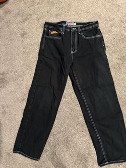 embroided empyre jeans black
