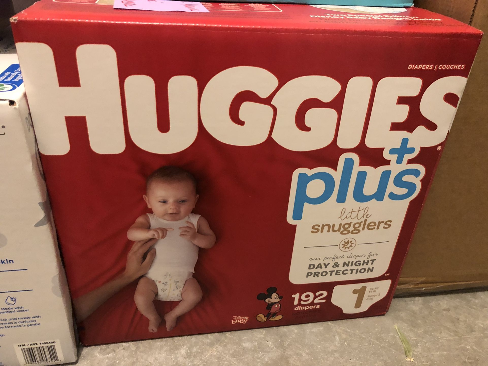 Brand NEW 192 Box Huggies Plus Size 1