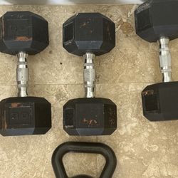 Dumbbells and KettleBell