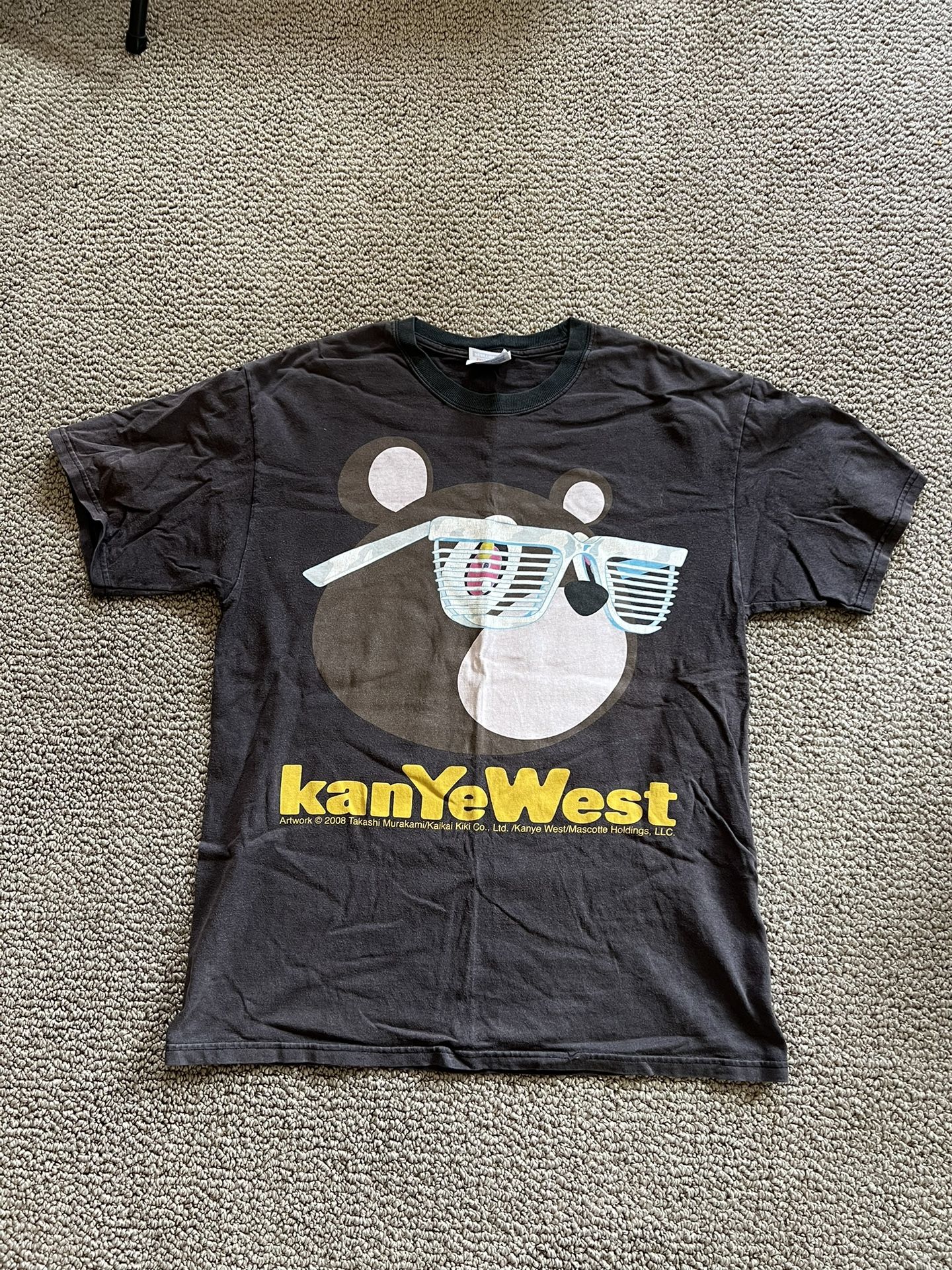 Vintage Kanye West Graduation Bear Murakami Rap Tee Shirt Size Large