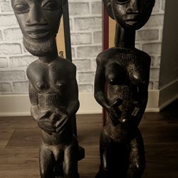 2 Large (Heavy) African Statues $100 