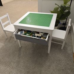 Kids Lego Table Amd 2 Chairs