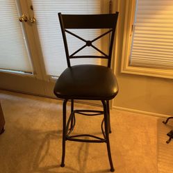 Bar Stool Chair Brown Swirl 