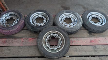 Pre 1967 VW 5 wide lugg rims and tires