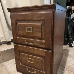 Wooden File Cabinet 