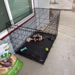 X Large Dog Crate With Two Doors 