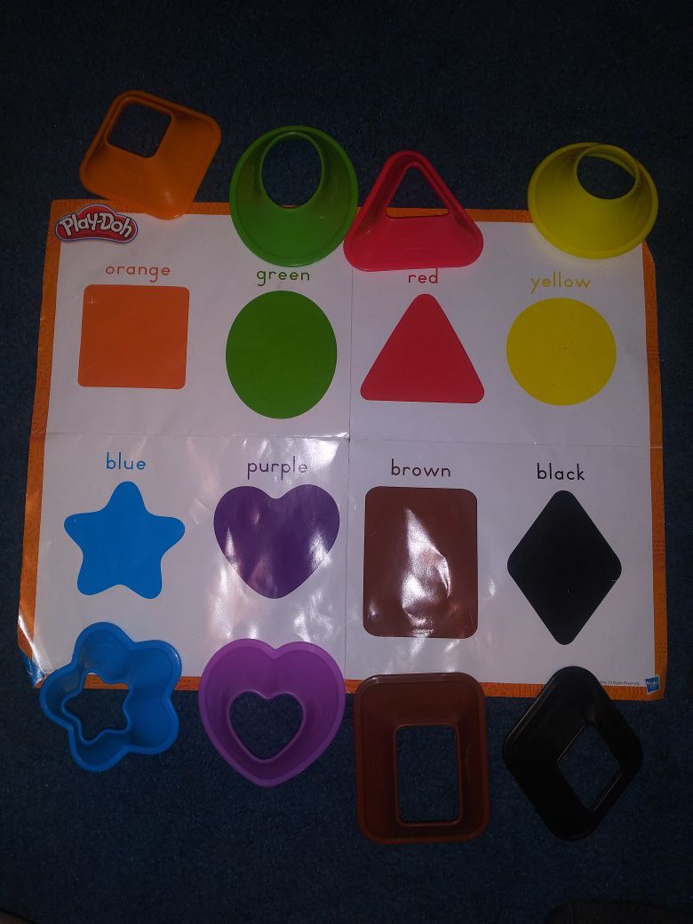 *Free w/ purchase* playdough shapes set