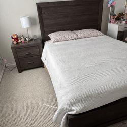 Bed frame And Nightstand 