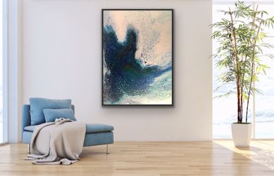 ART WORK ABSTRACT/CONTEMPORARY ARTIST ORIGINALS Size: 36x48 acrylic on canvas One of a kind. Size: 36x48 RETAIL VALUE: $1800.00 STUDIO CLEARANCE : $4