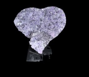 Amethyst Cluster Crystal Mini Hart Geode Druzy is a natural shape crystal