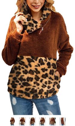 Cheetah sweater size large