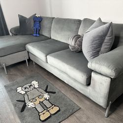 Grey Sectional Couch Sofa