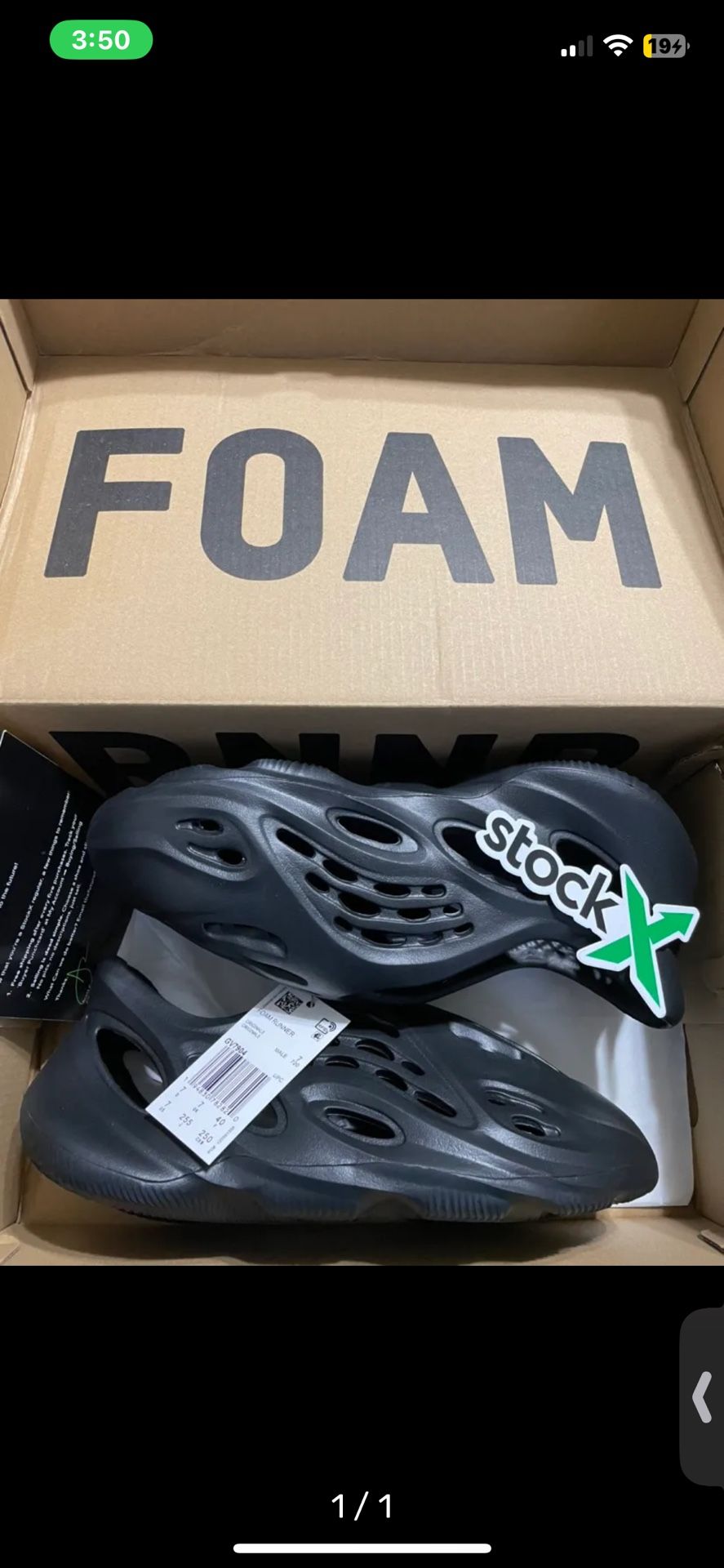 Foam Runner 10 Us W Box Stock Verify I’m Willing To Ship Then It Anyone For The Low 