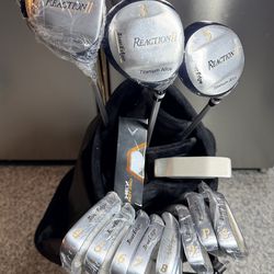 Men’s  RIGHT Handed Tour Edge  12 pc Golf Club set(new), with Callaway ST System Golf Bag w/stand