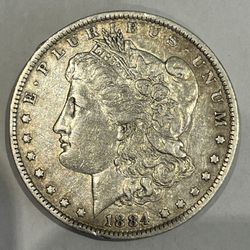 1884-O Morgan 90% Silver Dollar 