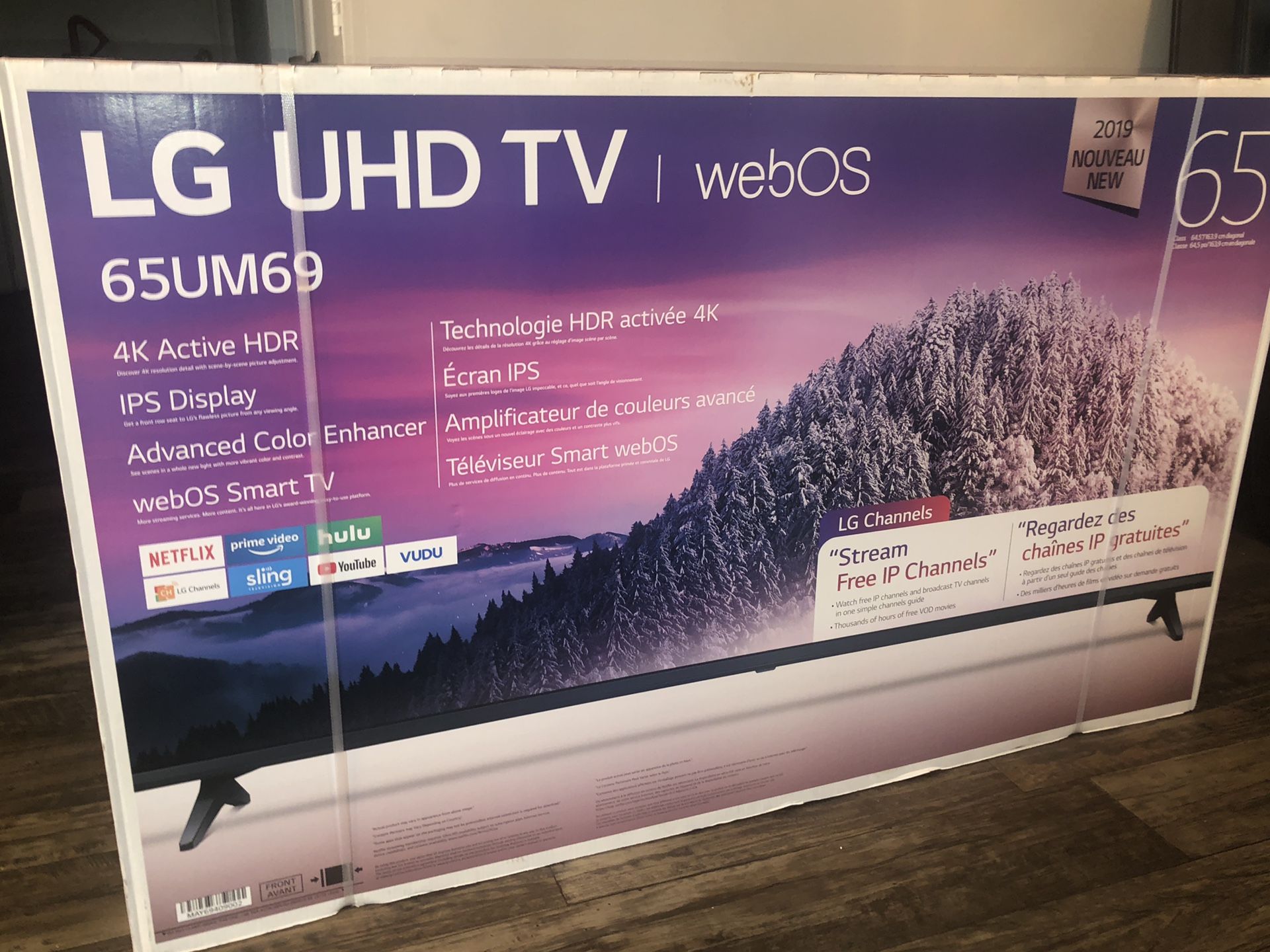 65” LG UHD TV 65UM69 2019 model