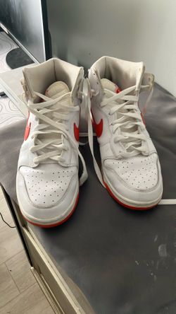 Nike Dunk High White Picante Red