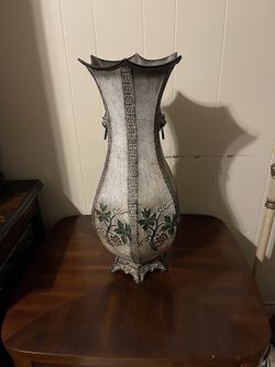 Large Beautiful Metal Vase