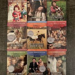 Complete Set of Nine Little House on the Prairie Books