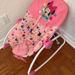 Pink Mini Mouse Baby Rocker