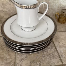 Plates And Sugar Jar