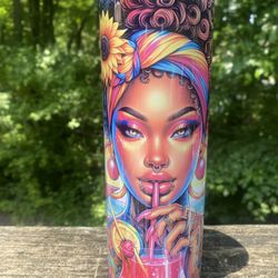 Black Girl Summer Vibes 20oz Tumbler 