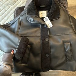 Hollister Leather Jacket 